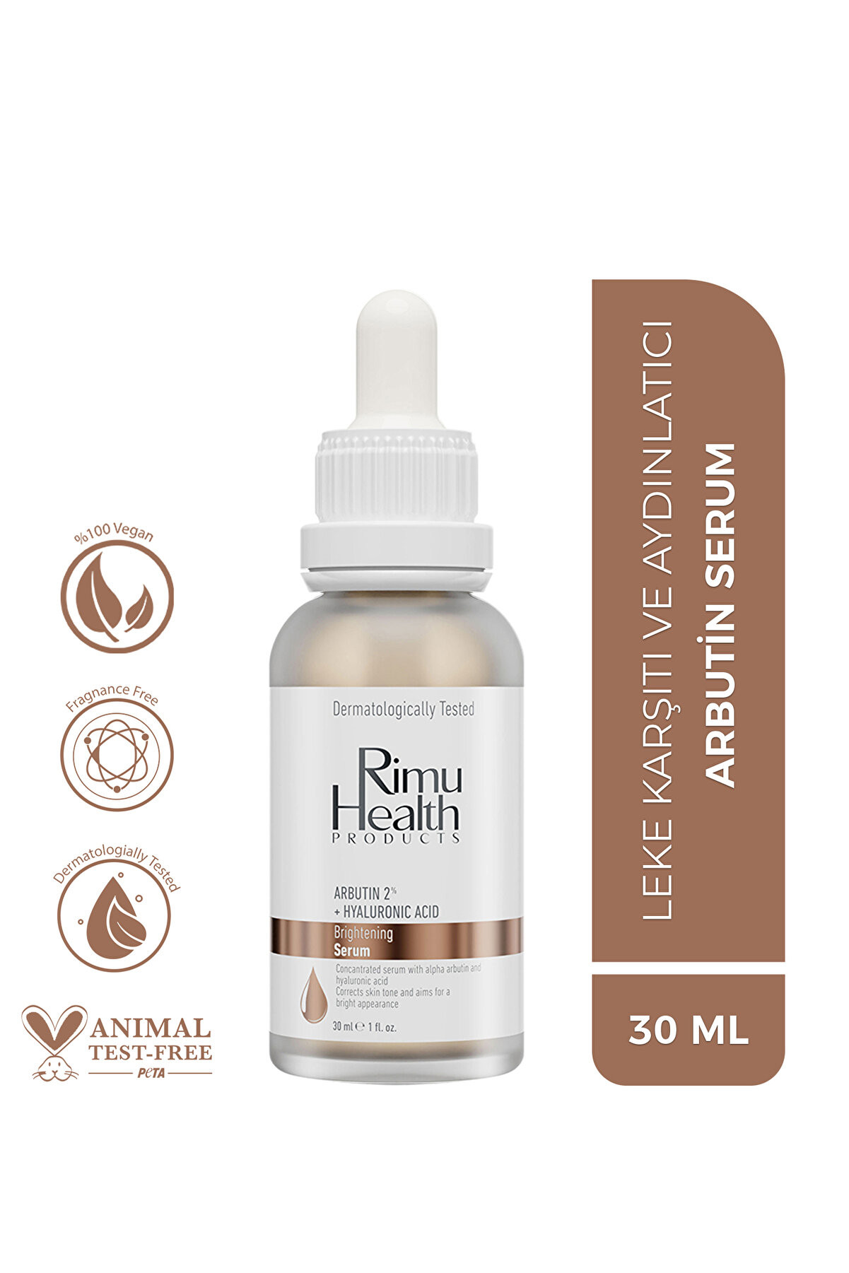 rimu health products brightening serum arbutin 2 + hyaluronic acid
